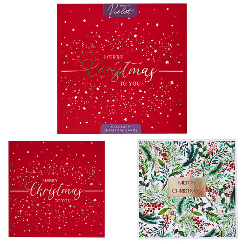 Merry Christmas Cards Pk10