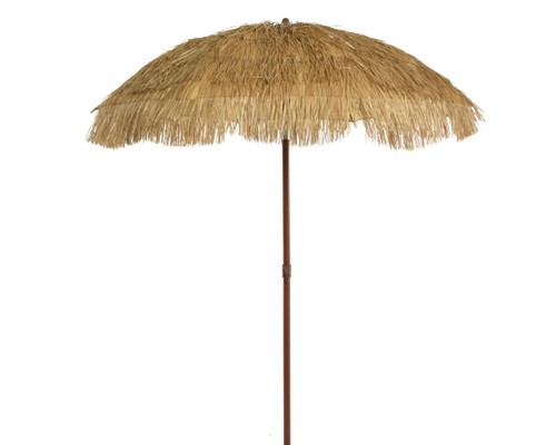 Tilting Parasol 180cm x 210cm Height Tropical Hawaiian Tiki Thatched Themed