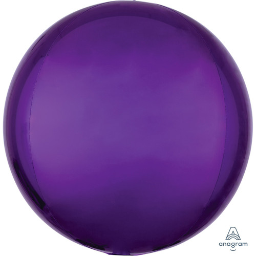 H200 Orbz Foil Balloon Purple