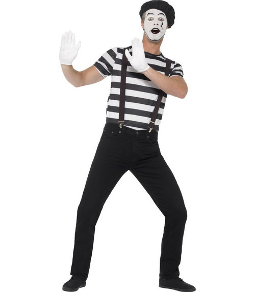 Mime Artist Costume Medium
