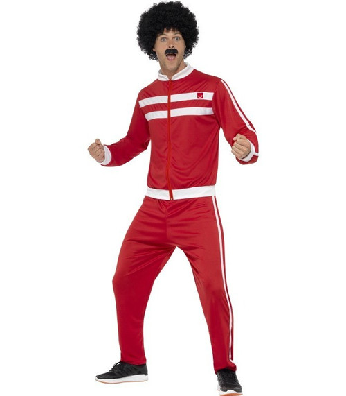 Scouser Tracksuit Red White XL