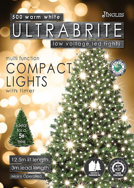 500 LED Ultrabrite Compact Lights Warm White
