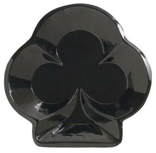 Casino Snack Tray Clubs Black