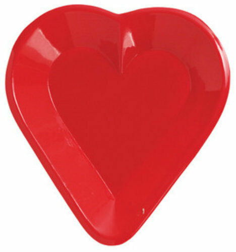 Casino Snack Tray Hearts Red