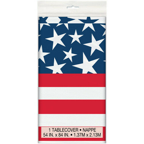 USA Stars Stripe Tablecover 54x84in