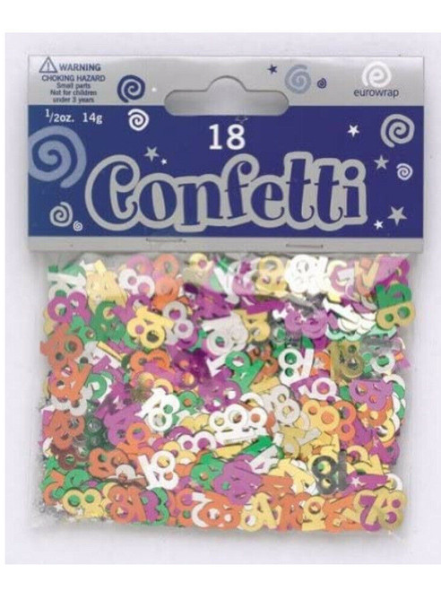 Multicoloured Confetti Age 18 14g