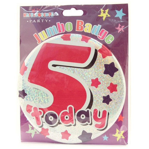 Jumbo Badge Age 5 Girl