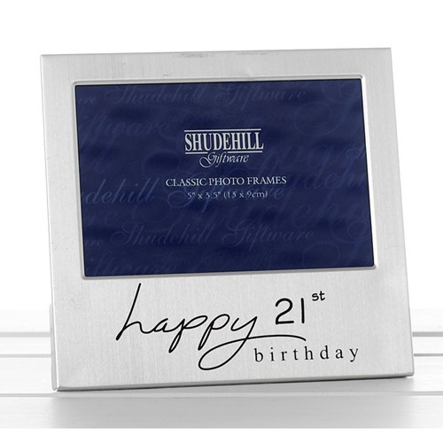 Happy 21st Photoframe 5x3.5in