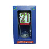 Vibe 21st Birthday Pint Glass