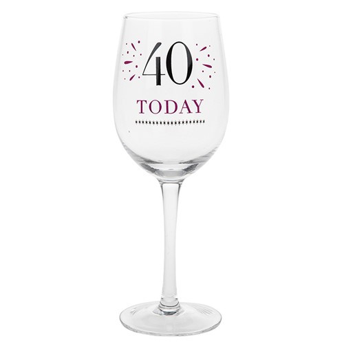 Verve Wine Glass Age 40