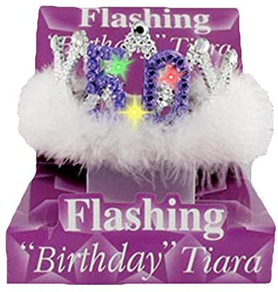 Flashing Birthday Tiara Age 50