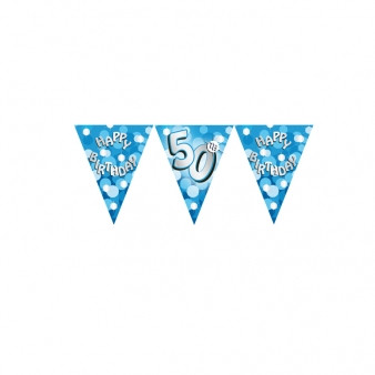 Blue Sparkle Bunting Age 50