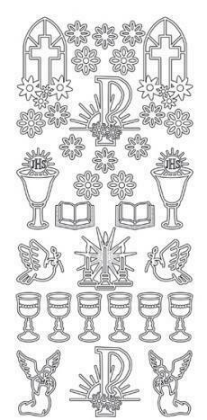 Peel Off 1st Communion Gold