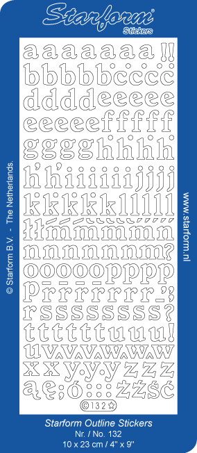 Peel Off Alphabet Silver