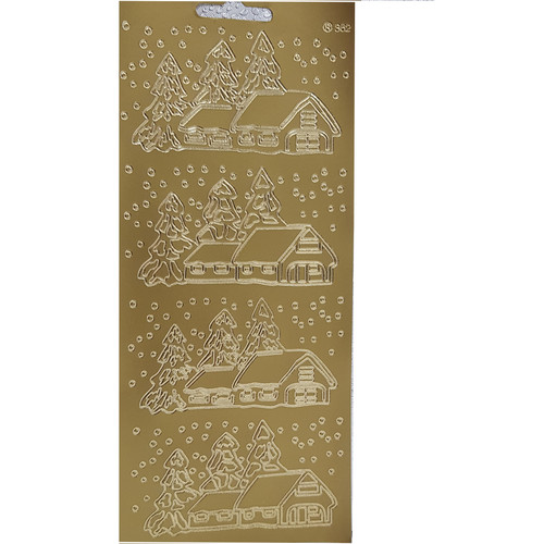 Peel Off House Snow Gold