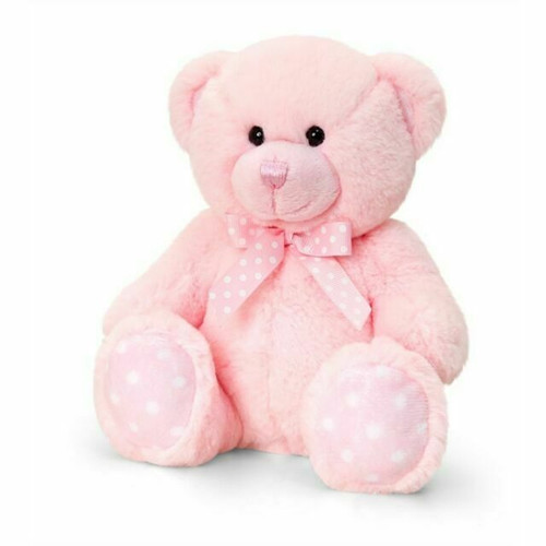 Baby Spotty Bear 25cm Pink