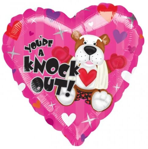 H100 18in Foil Balloon Youre a Knock O ut