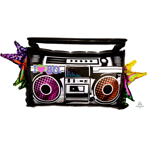 H300 Supershape 80s Boombox Balloon
