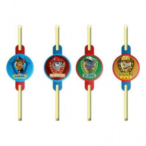 Paw Patrol Drinking Straws Pk8