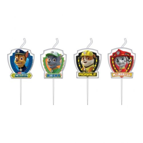 Paw Patrol Figure Candles Pk4