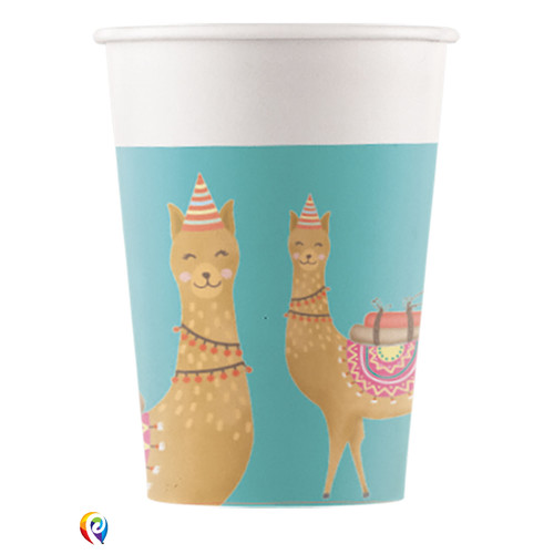 Llama Paper Cups 8PK