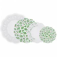 Holly Christmas Doilies Pk40