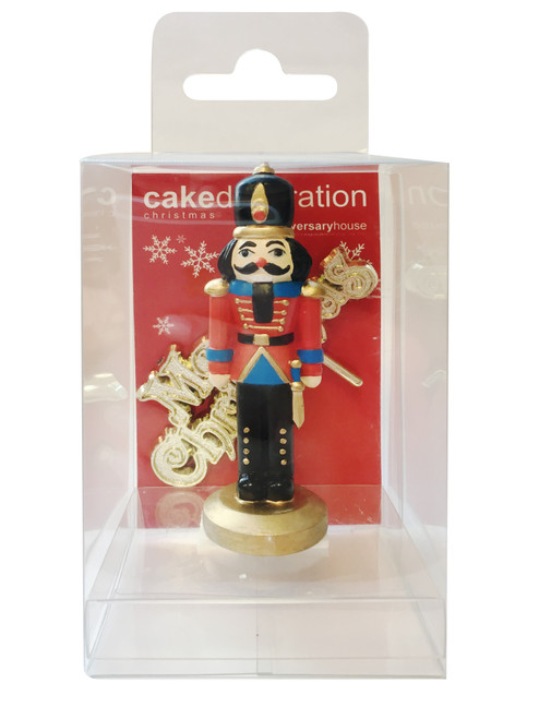 Nutcracker Cake Decoration Topper with Motto