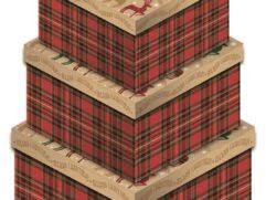 Tartan Stag Gift Box Size 3