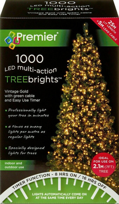 1000 Multi Timer Treebrights Vintage Gold