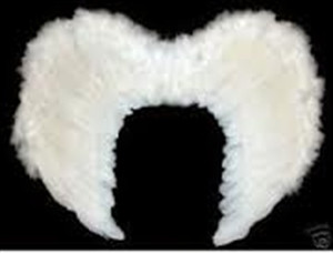 Feathered Angel Wings 60cm White