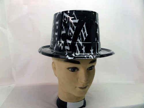 Happy New Year PlasticTop Hat