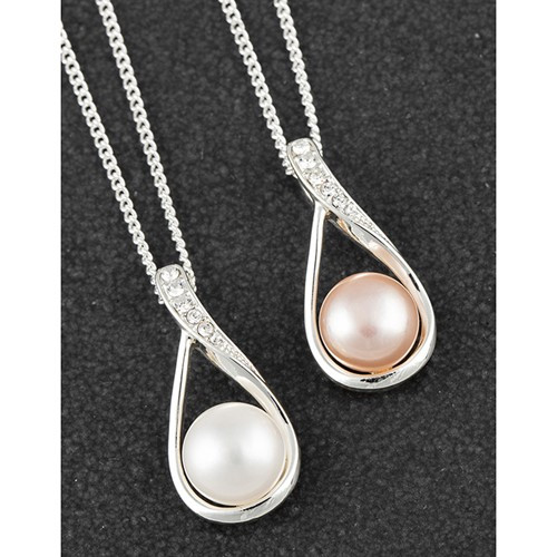 Freshwater Pearl Teardrop Necklace