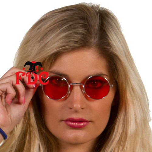Lennon Hippie Sunglasses Red