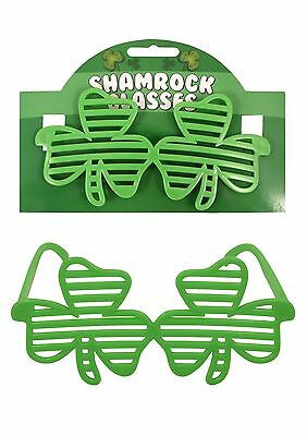 St Patricks Shamrock Shutter Glasses