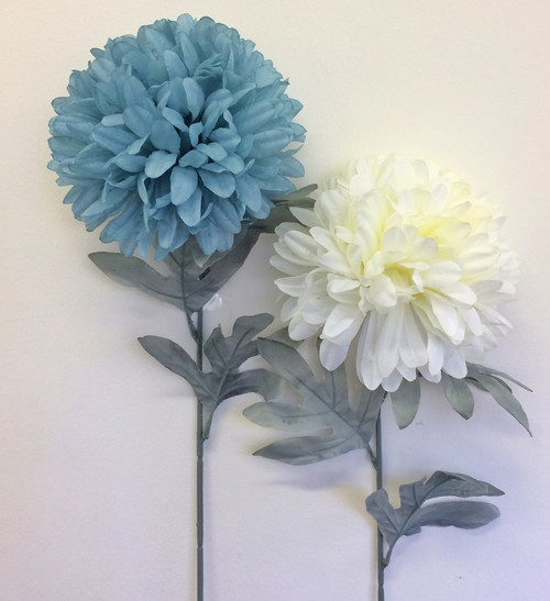 Pom Poms Single Stem 2 Asstd Cols