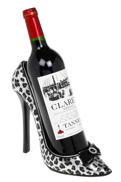 Wine Lover Shoe Black Leopard