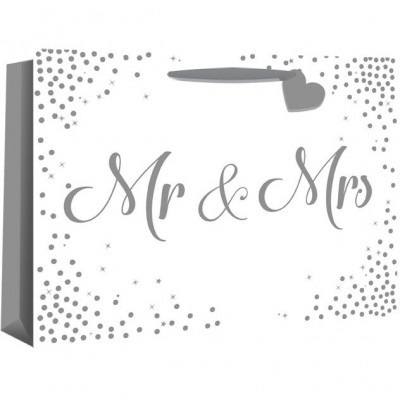 Mr and Mrs Shopper Gift Bag with Card