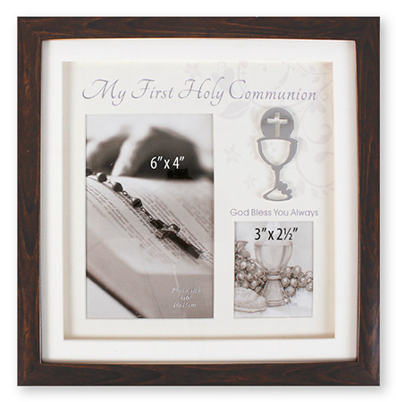 Communion Photoframe Wooden 6x4in