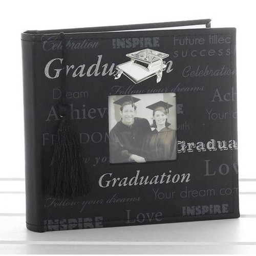 Graduation Photo Album 4x6  Black