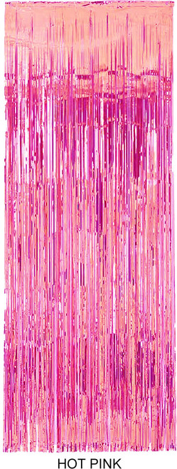 Door Curtain Hot Pink