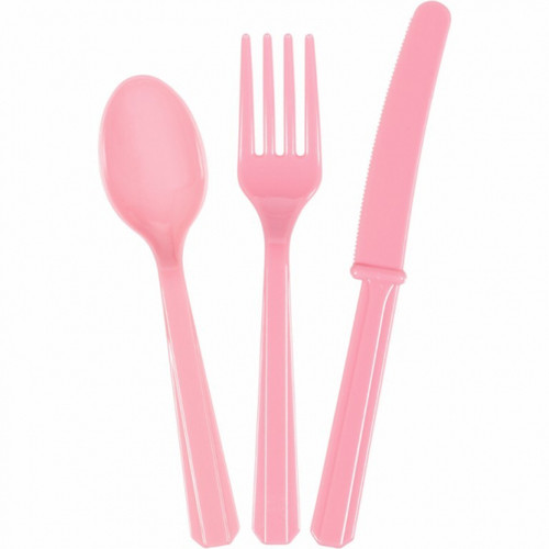 Assorted Cutlery New Pink Pk24