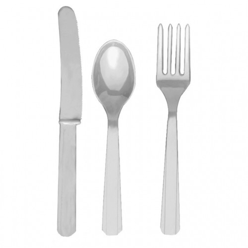 Assorted Cutlery Silver Pk24
