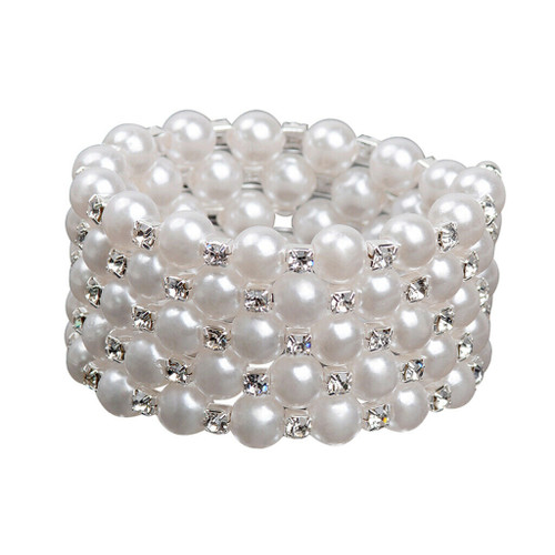Classic Corsage Bracelet Clear Irridescent