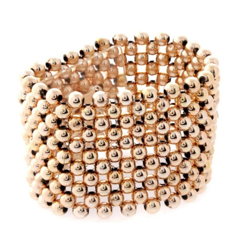 Classic Flower Corsage Bracelet Rose Gold
