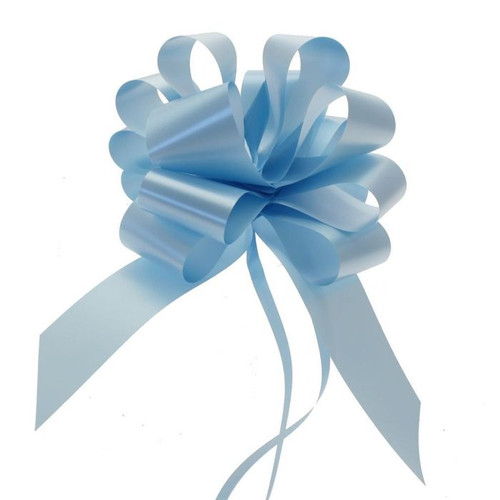 50mm Pullbow Baby Blue Single