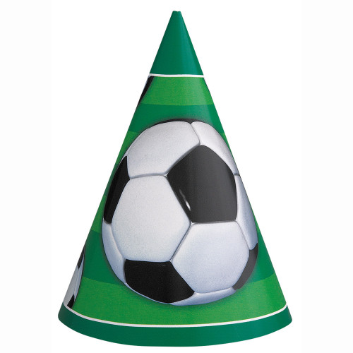3D Football Party Hats Pk8