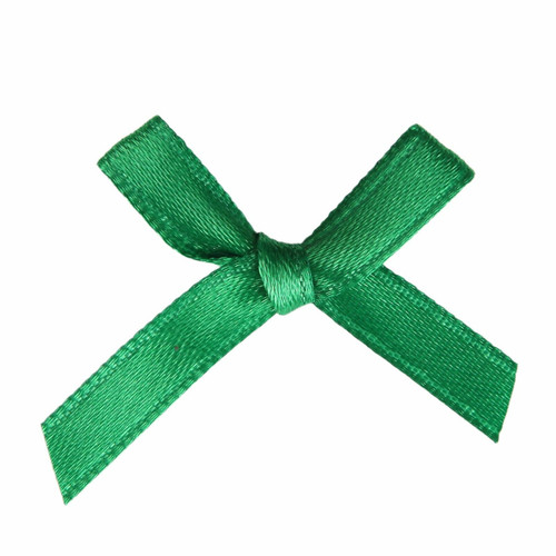 Ribbon Bows DFS 3mm  Sale Pack100 Green Col No 580