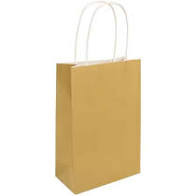 Paper Bag Gold With Handles