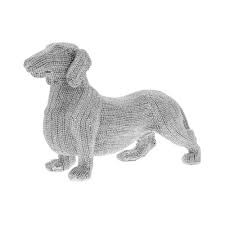 Leonardo Collection Sale Silver Art Dachshund Sculpture Figurine Ornament 25cm