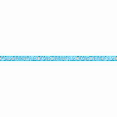 Blue Christening Prism Banner 12ft